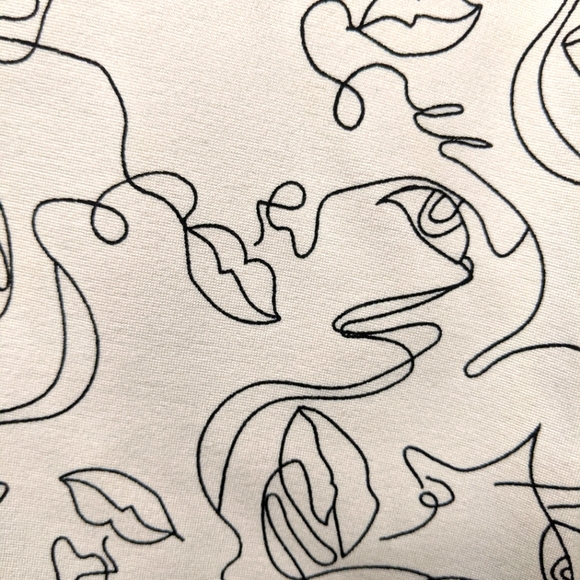 Wynne Lounge Pants With Faces on them.  Super comfortable & super soft.  Size M. - Picture 3 of 4